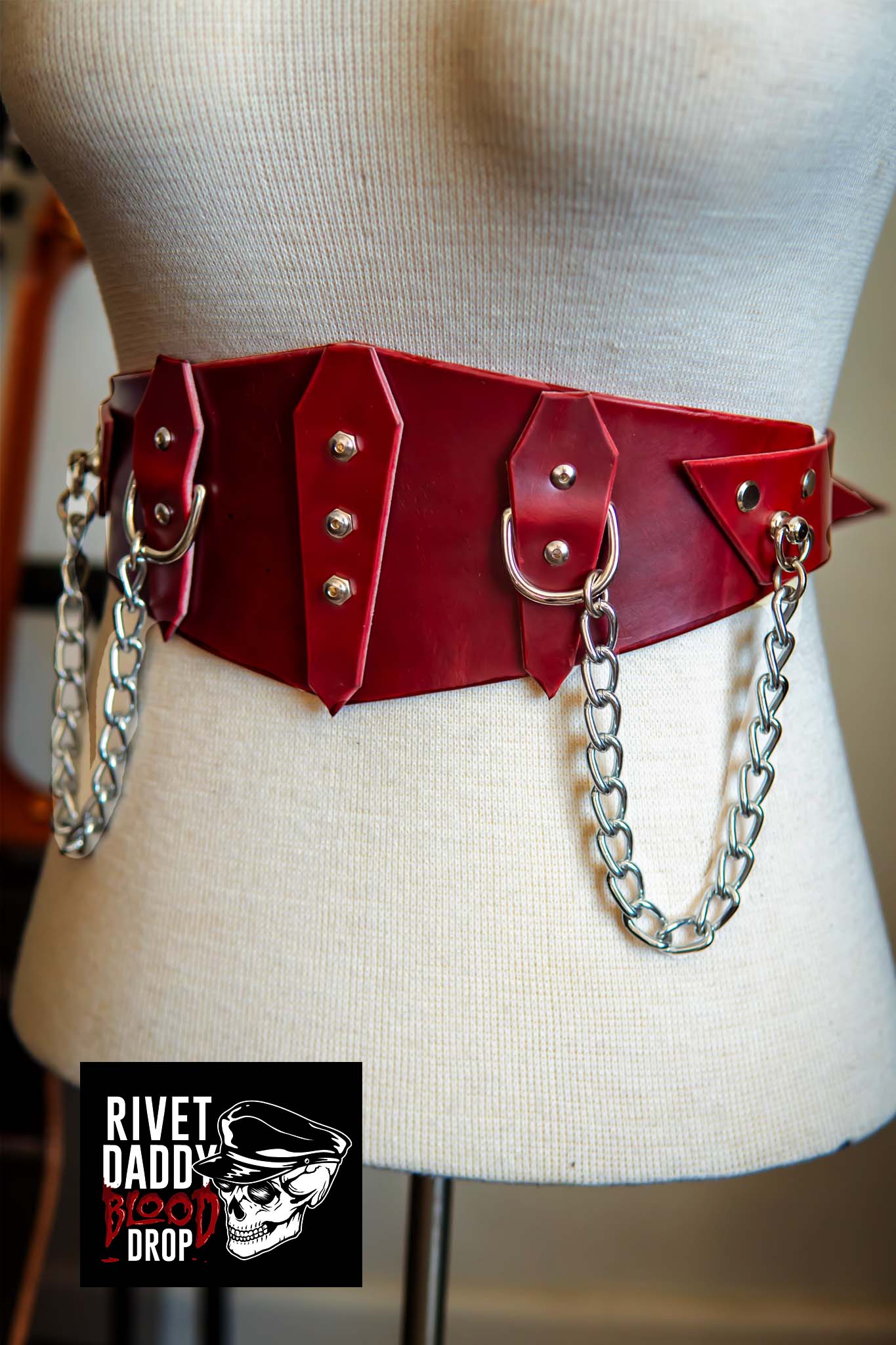 Blood Drop - Mortician Belt Rivet Daddy Blood Drop - Mortician Belt Rivet Daddy